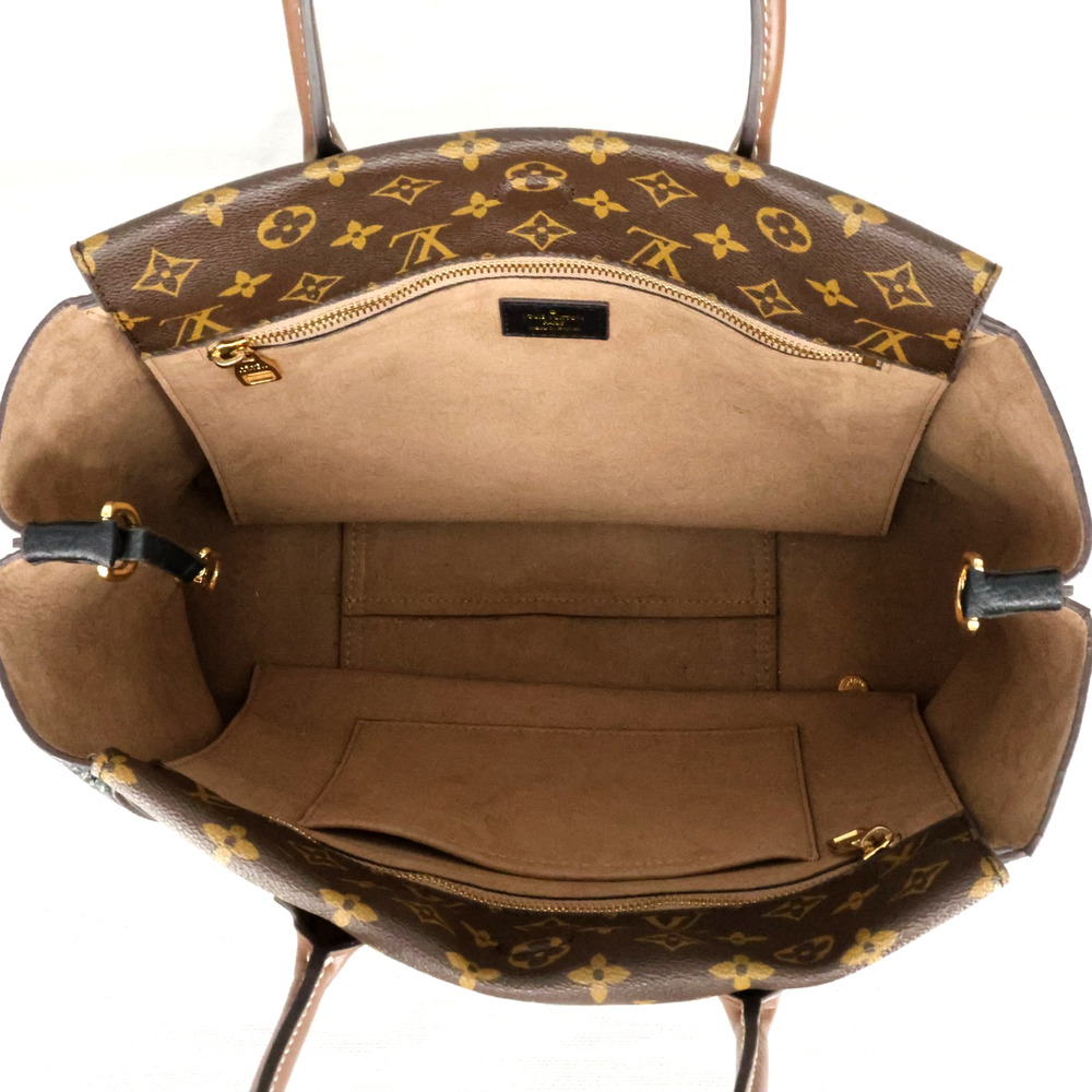 Louis Vuitton Bag W PM Tote Monogram Brown Black Pebbled Leather Handbag - Picture 11 of 16